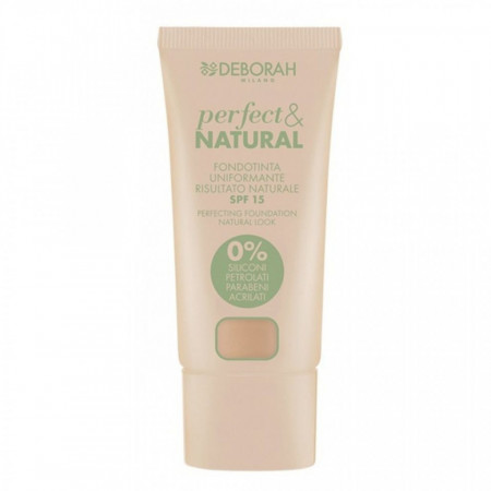 Fond de ten Deborah Perfect & Natural SPF 15, 30 ml