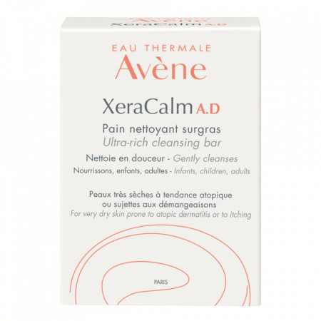 Sapun solid relipidant pentru igiena pielii uscate predispusa la dermatita atopica sau prurit XeraCalm A.D., Avene