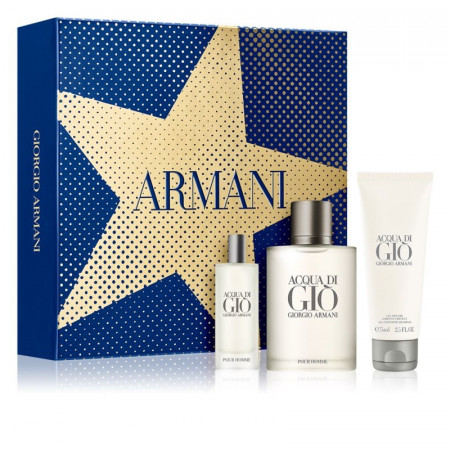 Set Cadou Armani Acqua di Gio, Barbati, Apa de Toaleta