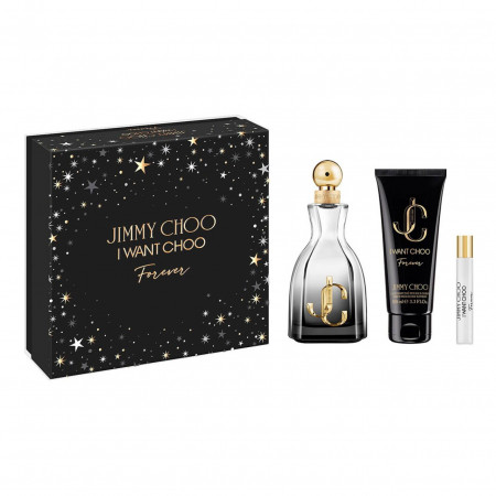 Set cadou Jimmy Choo I Want Choo Forever, Femei, Apa de Parfum, 100 ml + Lotiune de corp, 100 ml + Apa de Parfum, 10 ml