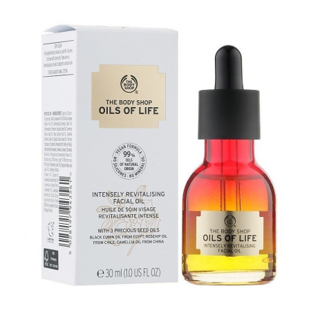 Ulei pentru față intens revitalizant Oils of Life, The Body Shop, 30 ml