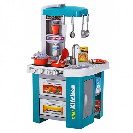Bucatarie de jucarie Kitchen Talented Chef, 49 accesorii, Verde