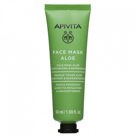 Masca hidratanta cu extract de aloe Apivita, 50 ml
