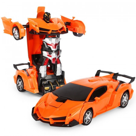 Masina TRANSFORMER AUTObot interactiv cu Telecomanda, Sunete + Lumini specifice