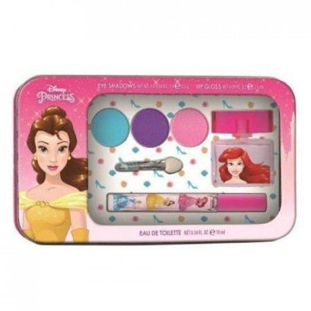 Set Disney Princess, Apa de toaleta 10ml, Fard pleoape 3x1.2g, Luciu buze 2.5ml