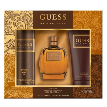 Set Guess by Marciano, Barbati Apa de toaleta 100 ml + Deodorant 226 ml + Gel de dus 200 ml (Continut set: 100 ml Apa de toaleta, + 226 ml Deodorant +  200 ml Gel de dus)