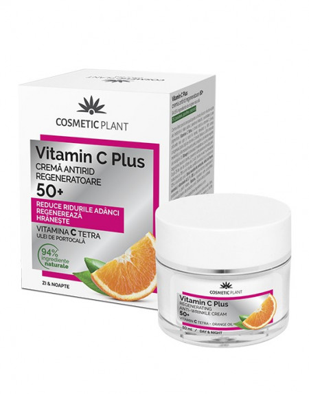 Crema antirid regeneratoare 50+ Vitamin C Plus Cosmetic Plant