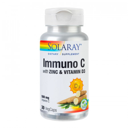 Immuno C cu Zinc si Vitamina D3, Solaray ,Secom