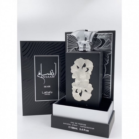 Lattafa Ansaam Silver, Apa de Parfum, Unisex, 100 ml