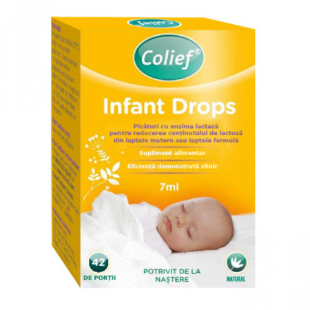 Picaturi cu lactaza pentru colici Infant Drops, Colief 7 ml