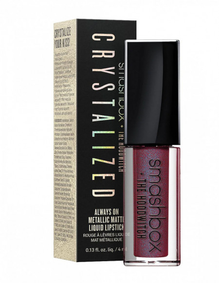 Ruj lichid mat Smashbox Crystalized Always On Metallic Matte, 4 ml
