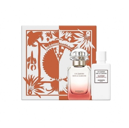 Set cadou Hermes Un Jardin Sur La Lagune, Unisex, Apa de Toaleta, 50 ml + Lotiune de corp, 40 ml