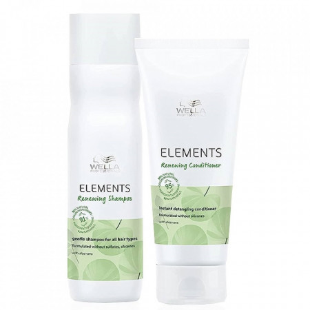 Set pentru par normal Wella Professionals Elements Renewing, Sampon 250 ml + Balsam 200 ml