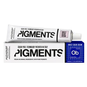 Alfaparf Milano Pigments Ocean Blue OB, Cremă de Colorare Directă pentru Păr, 90 ml