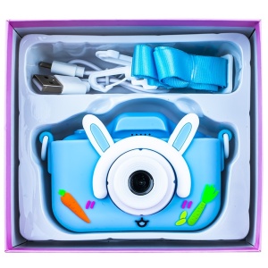 Aparat Foto Digital pentru Copii cu Design Iepuras - Camera Reincarcabila cu Jocuri si Ecran Interactiv - Img 7