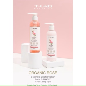 Balsam hidratant si calmant T-LAB Organics, Organic Rose Daily Therapy, 250 ml