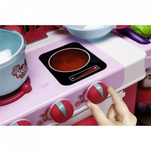 Bucatarie de jucarie Kids Chef cu accesorii, roz - Img 5