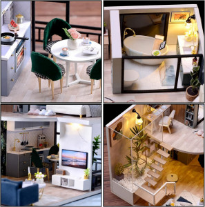 Casuta De Asamblat DIY in miniatura, Joc interactiv, educational - Img 8
