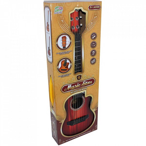 Chitara Star de jucarie cu 6 corzi metalice