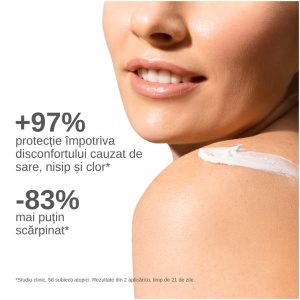 Crema emolienta cu protectie solara SPF50+ pentru pielea sensibila Exomega Control A-derma, 150 ml