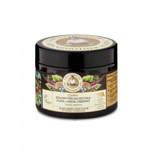 Crema exfolianta naturala cu infuzie de 37 plante si carbune 300ml, Bunica Agafia