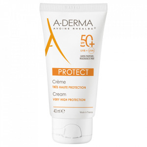 Crema fara parfum pentru protectie solara cu SPF 50+, A-Derma Protect