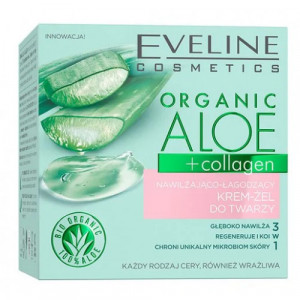Crema-gel hidratanta si calmanta Eveline Cosmetics Organic Aloe + Collagen