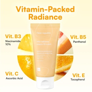 Crema Iluminatoare cu 10% Niacinamida Face Republic, Vita Radiance Niacin 10 Cream, 50 ml