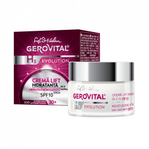 Crema lift hidratanta de zi 30+ SPF 10 Gerovital H3 Evolution