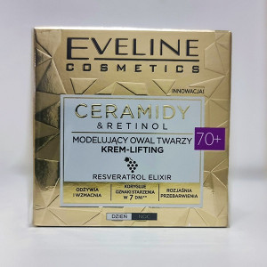 Cremă modelatoare pentru lifting Eveline Cosmetics Ceramide si Retinol 70+, 50 ml - Img 2