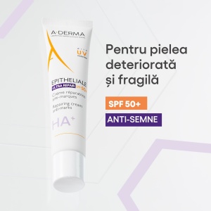 Crema reparatoare cu SPF 50 + Epitheliale Ultra Repair A-Derma, 100 ml