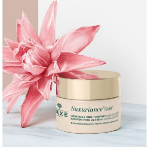 Crema-ulei de fata, Nuxe Nuxuriance Gold Nutri-fortifying Oil Cream, 50 ml - Img 2