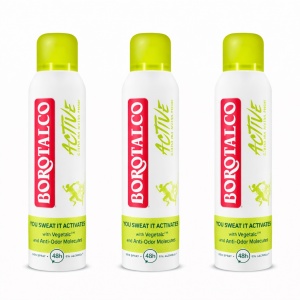 Deodorant spray antiperspirant Active Citrus and Lime, 3 x 150 ml, Borotalco