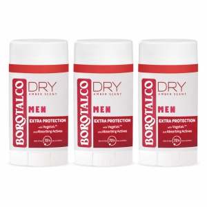 Deodorant Stick Borotalco Men Amber, 3 x 40 ml