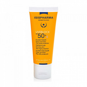 Fluid nuantator Isispharma UVEBLOCK SPF 50+ Tinted Fluid, 40 ml