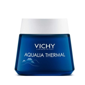 Gel-crema hidratant de noapte cu efect anti-oboseala Vichy Aqualia Thermal SPA, 75 ml