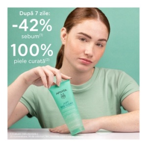 Gel de curatare pentru ten gras si acneic Just Bee Clear Apivita, 200 ml