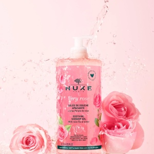 Gel de dus calmant Nuxe Very Rose, pentru toate tipurile de piele, 750 ml