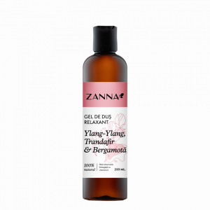 Gel de dus Relaxant cu Ylang-Ylang si Bergamota, 250ml, Zanna