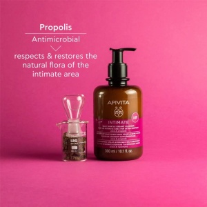 Gel igiena intima extra protectie Apivita  Intimate Plus Cleansing, 300 ml