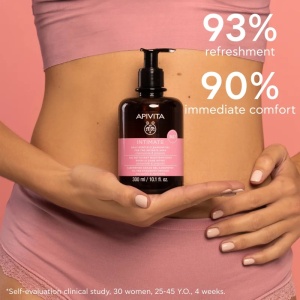 Gel revigorant pentru igiena intima Apivita Intimate Daily Cleansing, 300 ml