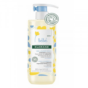Gel spumant delicat pentru copii corp si par, Klorane Bebe - Img 4