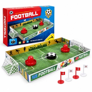 Joc de fotbal de masa, teren 70 x 36,5 cm, 2 jucatori, cu porti si accesorii
