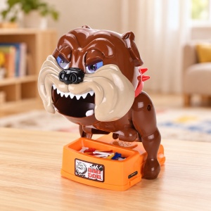 Joc de indemanare pentru copii Bad Dog, cu bulldog interactiv si oase de colectat - Img 3
