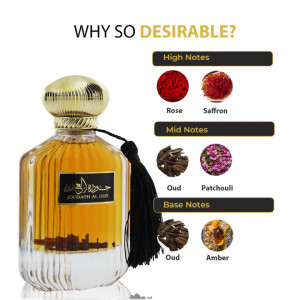Joudath Al Oud, Nusuk , Apa de Parfum, Barbati, 100ml - Img 3