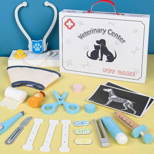 Jucarie Din Lemn Trusa Doctorului Veterinar - Img 2