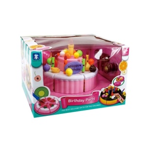 Jucarie Tort Aniversar – Party Birthday cu Accesorii pentru Copii