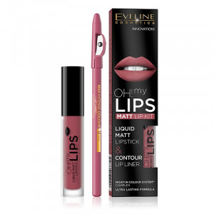 Kit de buze Oh! My Lips Matt Eveline Cosmetics - Img 5