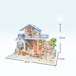 Kit DIY Casa de pe plaja Legend Of The Blue Sea- Set Complet cu Mobilier si Accesorii