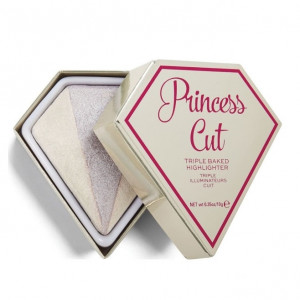 Makeup Revolution, I Heart Revolution, Vegan, Highlighter & Blush Palette 2-In-1, Princess Cut, g 10